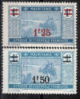 Mauritanie Timbres-poste N°52* & 53* Neufs Charnières TB Cote : 3€50 - Nuovi