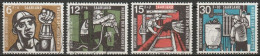 Saarland1957 MiNr.404 - 407  O Gestempelt Bundespräsident Theodor Heuss ( A471 ) - Gebraucht