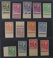 TUNESIEN 286-312 U ** Freimarken 1945, UNGEZÄHNT, 13 Werte, Postfrisch, SELTEN - Neufs