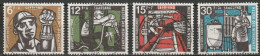 Saarland1957 MiNr.404 - 407  O Gestempelt Bundespräsident Theodor Heuss ( A475 ) - Gebraucht