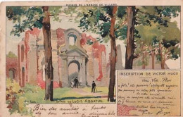 Villers-la-Ville - Entrée Du Logis Abbatial - Inscription De Victor Hugo - Circulé En 1902 - Dos Non Séparé - Recollée - Villers-la-Ville