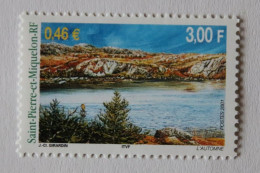 SPM 2001  Les Quatre Saisons.Paysages.Automne YT 744  Neuf - Unused Stamps