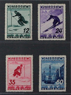 Österreich  623-26 **  FIS Skiwettkämpfe 1936, Postfrischer Topsatz, KW 180,- € - Unused Stamps