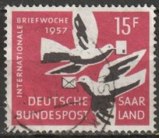 Saarland1957 MiNr.408  O Gestempelt Internationale Briefwoche ( A445 ) - Oblitérés