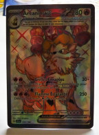 Carte Pokémon France Arcanin Ex 224/198 FA Ecarlate Et Violet - NEUF - Ex