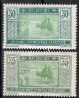Mauritanie Timbres-poste N°57* & 57A* Neufs Charnières TB Cote : 3€50 - Ongebruikt