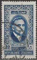 SYRIA 1938 President Atasi - 10p. - Blue FU - Usati