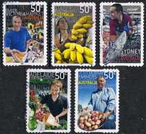 AUSTRALIA 2007 50c Multicoloured, Market Feast Set Self Adhesives FU - Usati