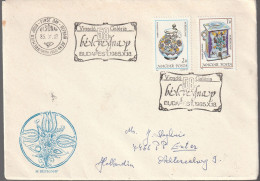 Hongarije 1985, FDC Send To Netherland, Ceramics - Cartas & Documentos