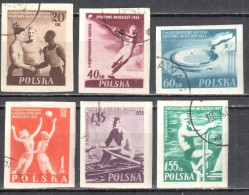 Poland 1955 2nd International Youth Games - Mi 934-39B - Used - Gebraucht