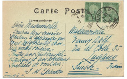 130 - 84 - Carte Envoyée De Tunis En Suisse 1921 - Cartas & Documentos