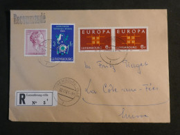 DJ 19  LUXEMBOURG   BELLE  LETTRE  RECO 1963  LIMOGES  A LA COTE AUX FEES SUISSE      + +AFF. INTERESSANT++ ++ - Lettres & Documents