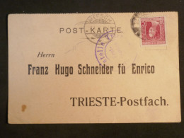 DJ 19  LUXEMBOURG   BELLE CARTE  1915 MERSCH A TRIESTE  + +AFF. INTERESSANT++ ++ - Covers & Documents