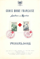 REUNION Lot De 3 Documents Croix-Rouge Meeting Aérien Lions Club - Covers & Documents