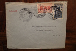 1949 AOF France Cachet Oblit Temporaire Rare ! Mail Cover - Storia Postale