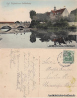 Grillenburg-Tharandt Jagdschloß Grillenburg Mit Steinbrücke 1912  - Tharandt