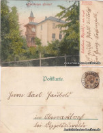 Kipsdorf-Altenberg (Erzgebirge) Schulhaus (Handkolorierte Künstlerkarte) 1900  - Kipsdorf