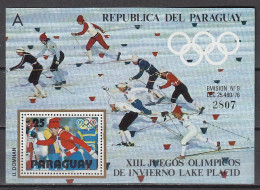 Olympia1980: Paraguay  Bl ** - "A" - Hiver 1980: Lake Placid