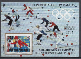 Olympia1980: Paraguay  Bl ** - "B" - Hiver 1980: Lake Placid