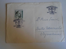 ZA490.15   Cover  Yugoslavia  -Maribor Slovenia  1960  Lenin  Stamp  Sent To Backo Petrovoselo   Vojvodina - Briefe U. Dokumente