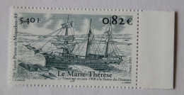 SPM 2001  Bateaux "Le Marie-Thérèse" Naufrage En Juin 1908 YT 752  Neuf - Ongebruikt