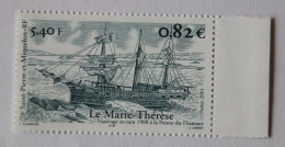 SPM 2001  Bateaux "Le Marie-Thérèse" Naufrage En Juin 1908 YT 752  Neuf - Neufs