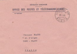 GABON -- 1983 -- Enveloppe De Service Postes De LIBREVILLE R.P  Pour CHATOU-78 (France)......beau Cachet - Gabun (1960-...)