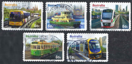 AUSTRALIA 2012 60c Multicoloured, Capital City Transport Set Self Adhesive Used - Used Stamps