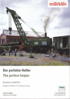 Catalogue Märklin Trix 2019 Blatt Insider Dampfkran 57t 49570 - En Allemand Et Anglais - Tedesco