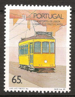 Portugal 1989 N° 1766 Iso ** Transport, Rails, Train, Tramway électrique, Electricité, Lisbonne, Chemin De Fer, Carris - Neufs