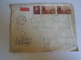 ZA490.18   ROMANIA  Registered Expres   Cover - 1950  Medias -   To Orosz István  Dentist  Targu Sacuesc - Covers & Documents