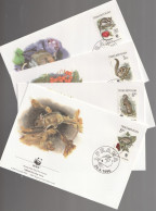 Tsjechië 1996, FDC, WWF, Rodents - FDC