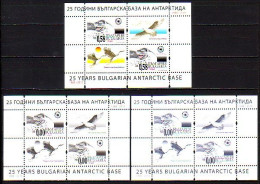 BULGARIA - 2013 - 25 Ans De Base Bulgare En Antarctique - Bl Normal + 2 Bl Souvenir - Neufs