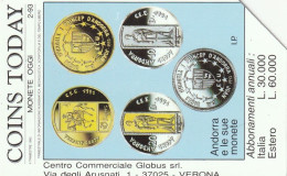 SCHEDA TELEFONICA USATA PRP 155 COINS TODAY  (124 U - Privées - Hommages