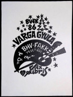 EX LIBRIS BANSAGI ANDRAS Per VARGA GYULA BHV-FAKK VEZETOJE L27bis-F01 - Ex-libris