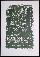 EX LIBRIS BANSAGI ANDRAS Per LOSONCI MIKLOS L27bis-F01 - Exlibris