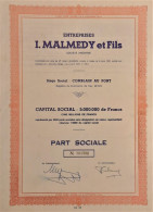 Entreprises I.Malmedy Et Fils -1970- Comblain Au Pont - Industrie