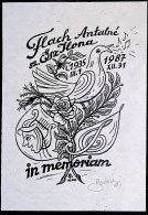 EX LIBRIS BANSAGI ANDRAS Per IN MEMORIAM FLACH ANTALNE 1935 1987 L27bis-F01 - Ex-libris