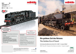 Catalogue Märklin Trix 2017 Dampflokomotive SNCF 241-A  39241 - En Allemand Et Anglais - Deutsch