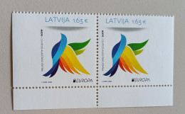 Letland-Latvia 2023 Cept Tete-beche From Booklet - 2023