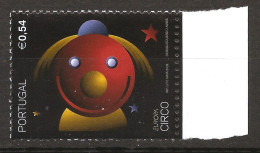 Portugal 2002 N° 2573 ** Europa, Emission Conjointe, Europe, Cirque, Clown, Chapeau, Cheveux, Nez Rouge, Etoiles - Unused Stamps