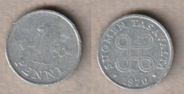 02304) Finnland, 1 Penni 1970 - Finlande