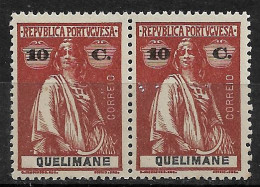 QUELIMANE 1914 CERES 10C PAIR MNH (NP#72-P12-L4) - Quelimane