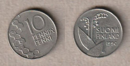 02302) Finnland, 10 Penniä 1990 - Finlande