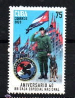 CUBA - 2020 - DOGS - CHIENS - MILITARY - MILITAIRE - BRIGADE CANINE - CANIN BRIGADE - 75 - - Neufs