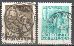 Poland 1951 - Children's Day, - Mi 688-89 - Used - Gebraucht