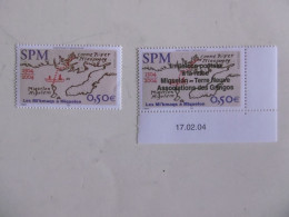 SAINT PIERRE ET MIQUELON   P818/819 * *    PREMIERE LIAISON POSTALE A LA RAME  LUXE  SANS CHARNIERE - Unused Stamps