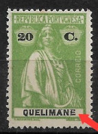 QUELIMANE 1914 CERES 20C CLICHE VAR. MNH (NP#72-P12-L4) - Quelimane