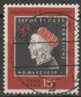 Saarland 1959 MiNr.445   O Gestempelt 500.Geb. Jakob Fugger ( A 44 ) - Gebraucht