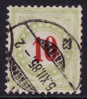 Schweiz: Portomarke ZNr. 18B.a.K (Fahlgrün, Type II, 1884) Gestempelt - Taxe